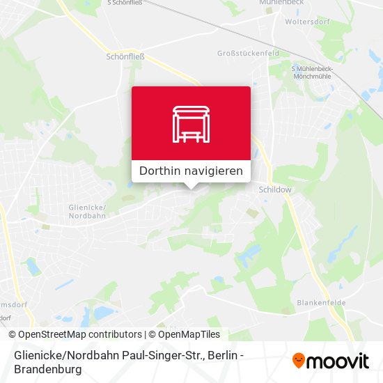 Glienicke / Nordbahn Paul-Singer-Str. Karte