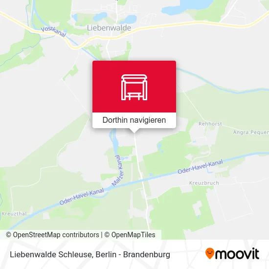 Liebenwalde Schleuse Karte