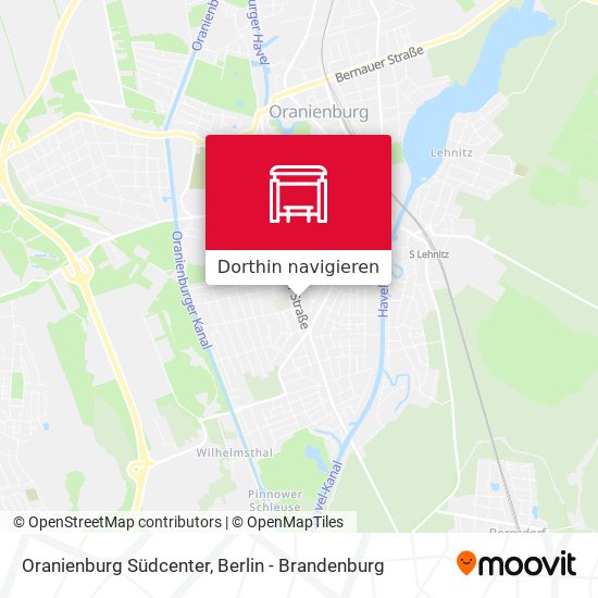Oranienburg Südcenter Karte
