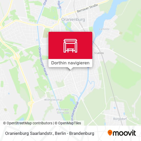 Oranienburg Saarlandstr. Karte