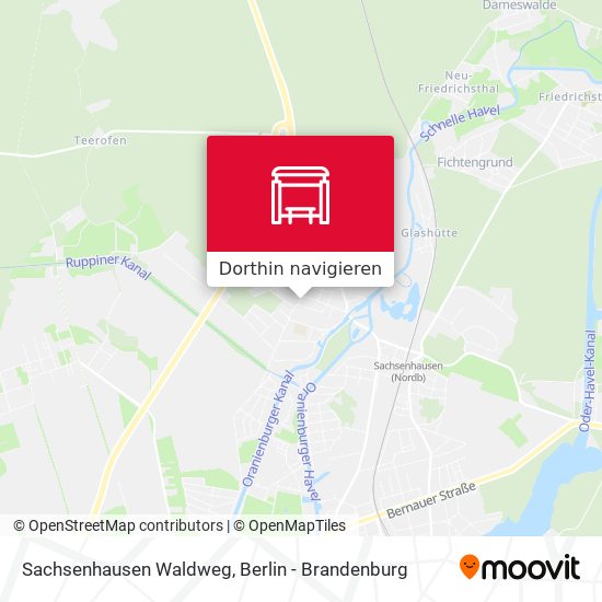 Sachsenhausen Waldweg Karte