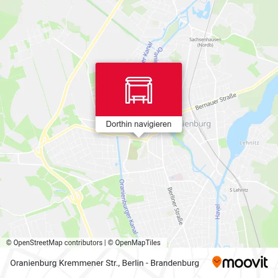 Oranienburg Kremmener Str. Karte