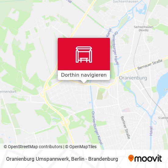 Oranienburg Umspannwerk Karte
