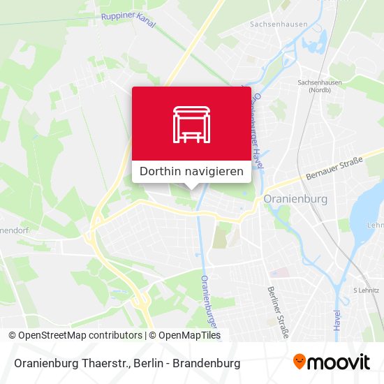 Oranienburg Thaerstr. Karte