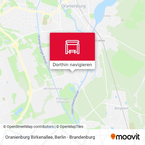Oranienburg Birkenallee Karte