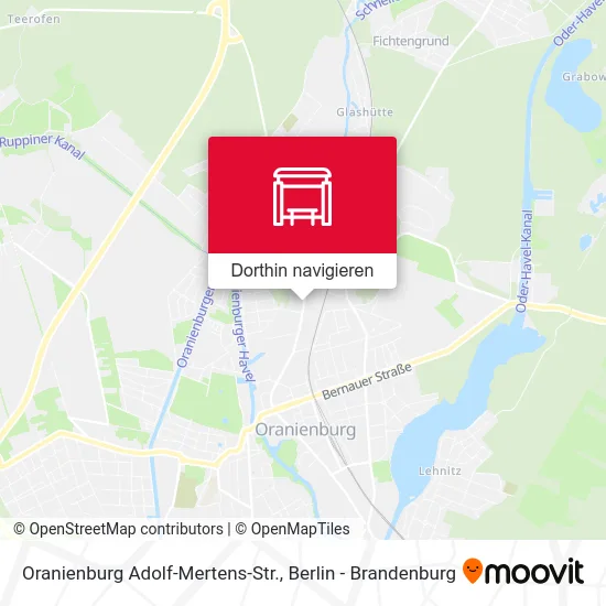 Oranienburg Adolf-Mertens-Str. Karte