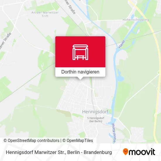 Hennigsdorf Marwitzer Str. Karte