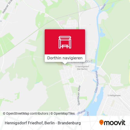 Hennigsdorf Friedhof Karte
