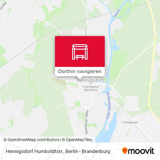 Hennigsdorf Humboldtstr. Karte