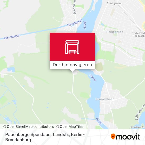 Papenberge Spandauer Landstr. Karte