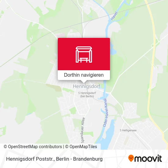 Hennigsdorf Poststr. Karte