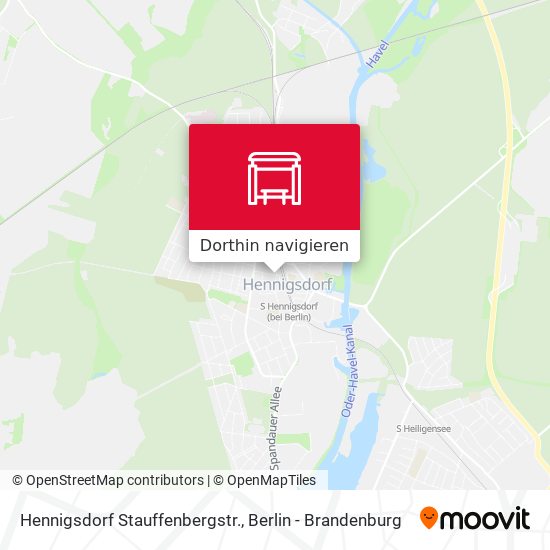 Hennigsdorf Stauffenbergstr. Karte