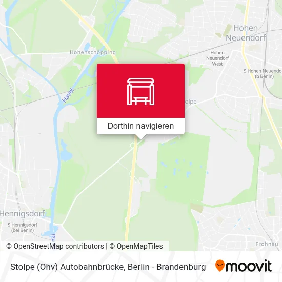 Stolpe (Ohv) Autobahnbrücke Karte