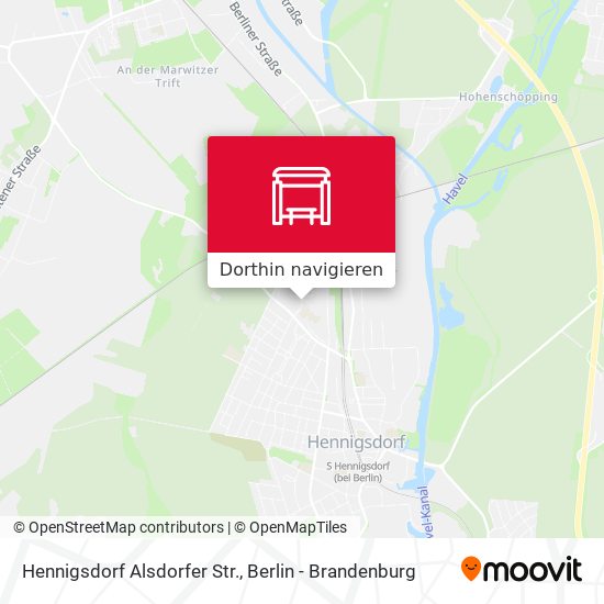 Hennigsdorf Alsdorfer Str. Karte