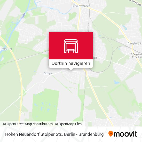 Hohen Neuendorf Stolper Str. Karte