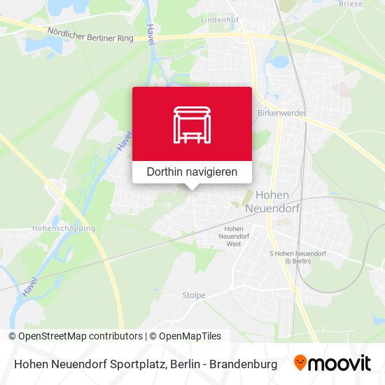 Hohen Neuendorf Sportplatz Karte