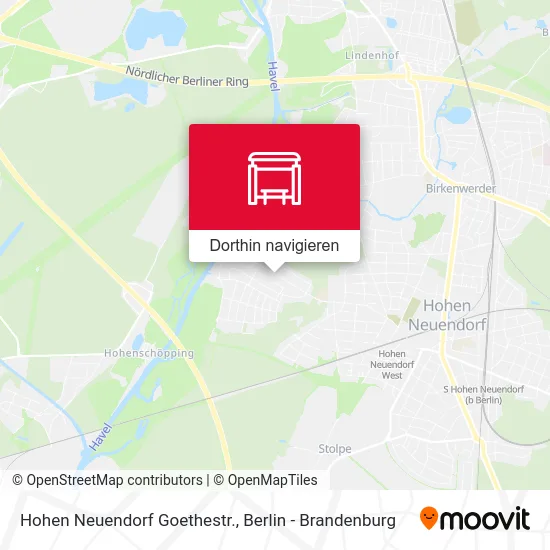 Hohen Neuendorf Goethestr. Karte