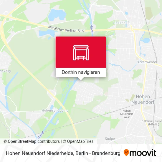 Hohen Neuendorf Niederheide Karte