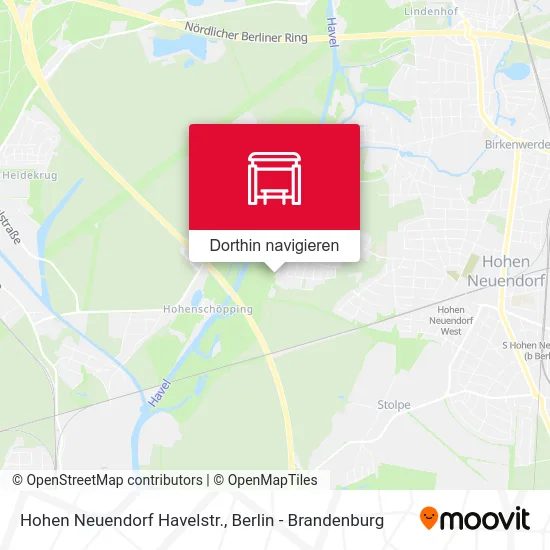 Hohen Neuendorf Havelstr. Karte