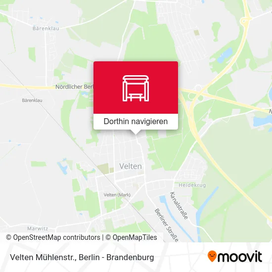 Velten Mühlenstr. Karte