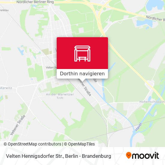 Velten Hennigsdorfer Str. Karte