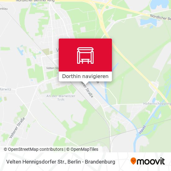 Velten Hennigsdorfer Str. Karte