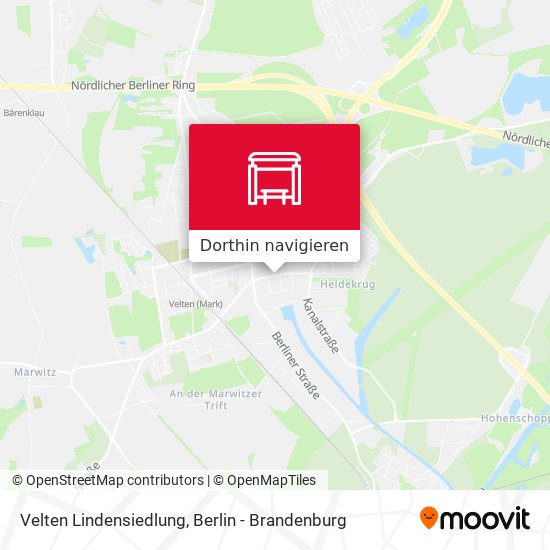 Velten Lindensiedlung Karte