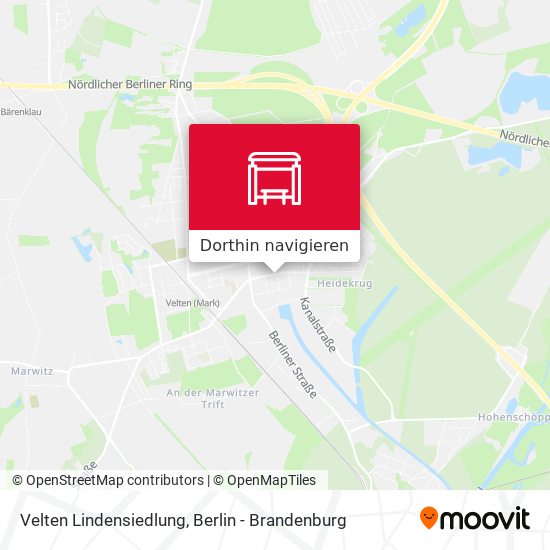 Velten Lindensiedlung Karte
