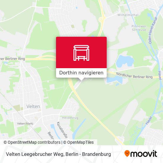 Velten Leegebrucher Weg Karte