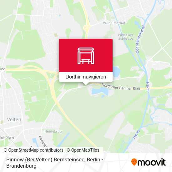Pinnow (Bei Velten) Bernsteinsee Karte
