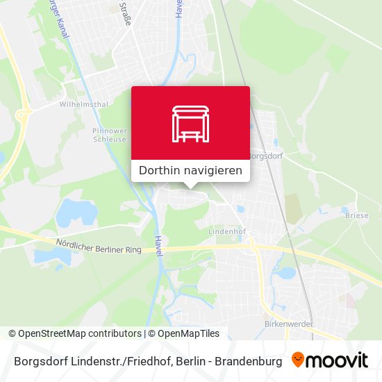 Borgsdorf Lindenstr./Friedhof Karte
