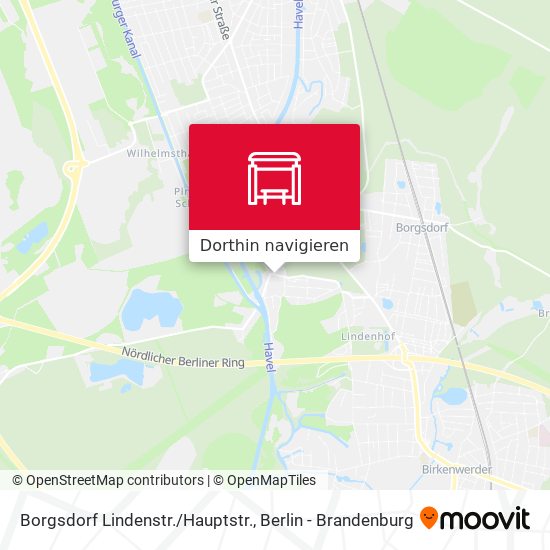 Borgsdorf Lindenstr./Hauptstr. Karte