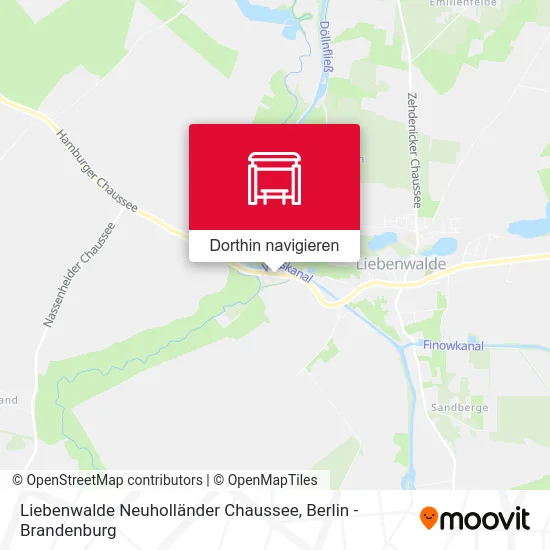 Liebenwalde Neuholländer Chaussee Karte