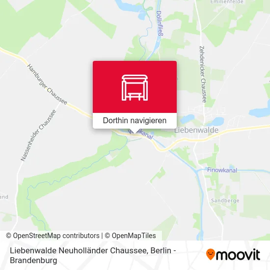 Liebenwalde Neuholländer Chaussee Karte