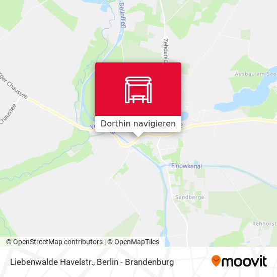 Liebenwalde Havelstr. Karte
