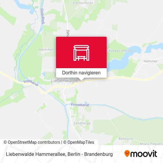 Liebenwalde Hammerallee Karte