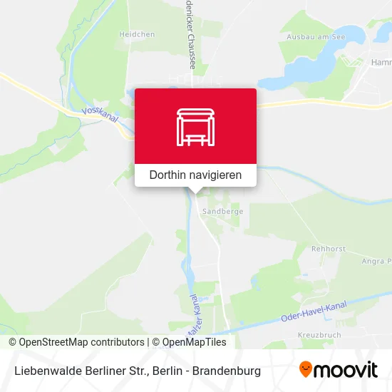 Liebenwalde Berliner Str. Karte