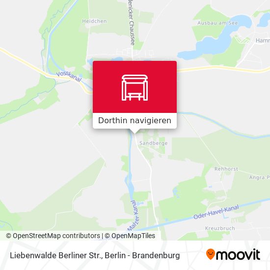 Liebenwalde Berliner Str. Karte
