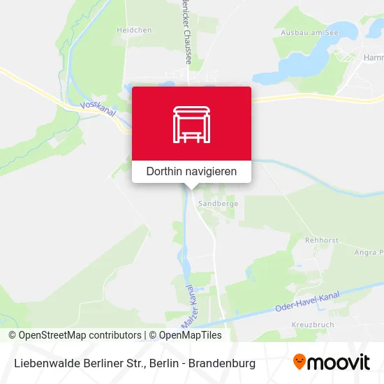 Liebenwalde Berliner Str. Karte