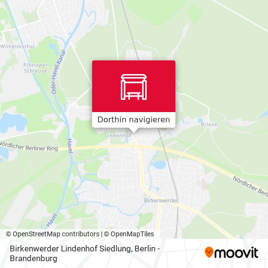 Birkenwerder Lindenhof Siedlung Karte
