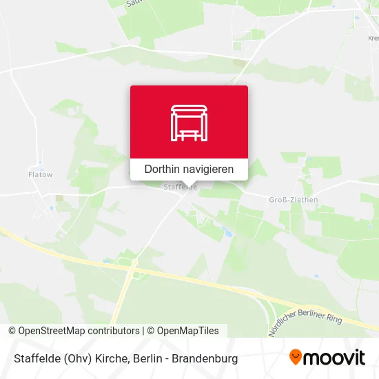 Staffelde (Ohv) Kirche Karte