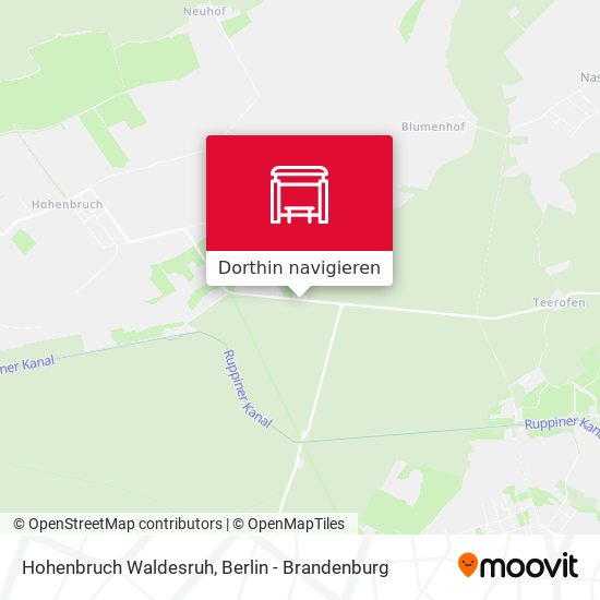 Hohenbruch Waldesruh Karte