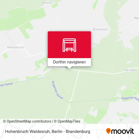 Hohenbruch Waldesruh Karte