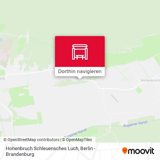 Hohenbruch Schleuensches Luch Karte
