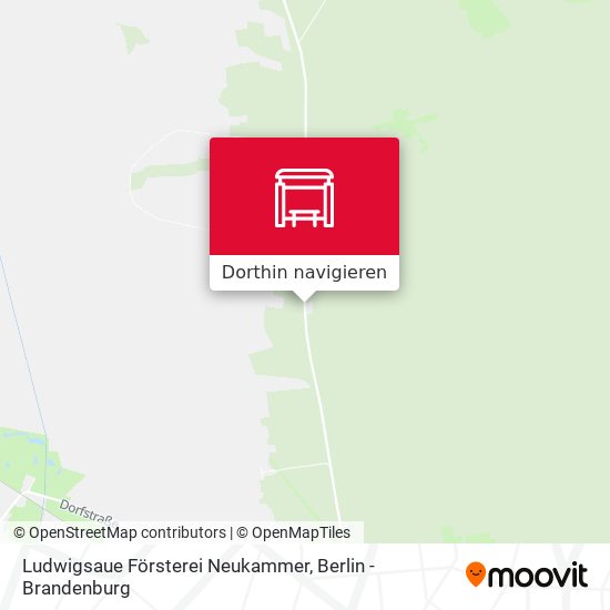 Ludwigsaue Försterei Neukammer Karte