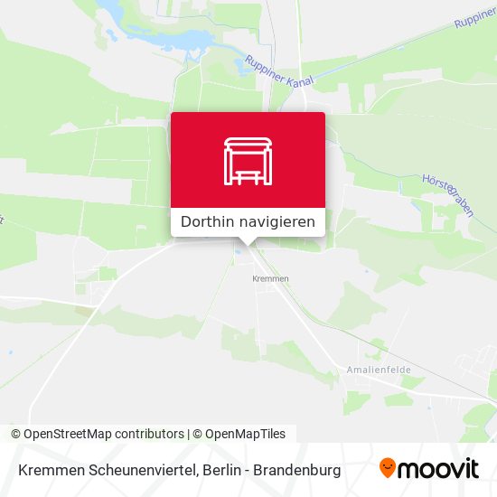 Kremmen Scheunenviertel Karte