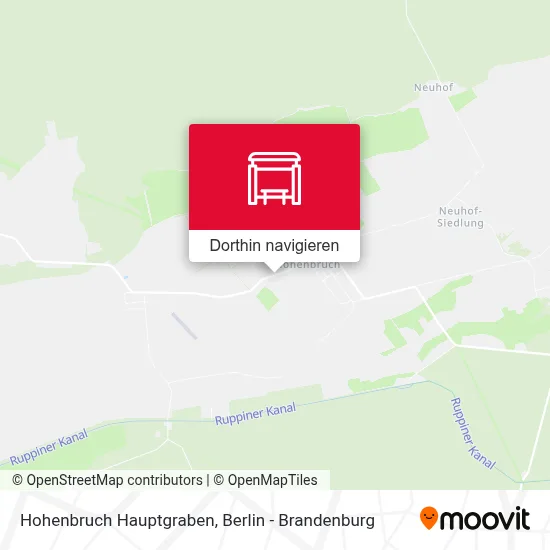 Hohenbruch Hauptgraben Karte