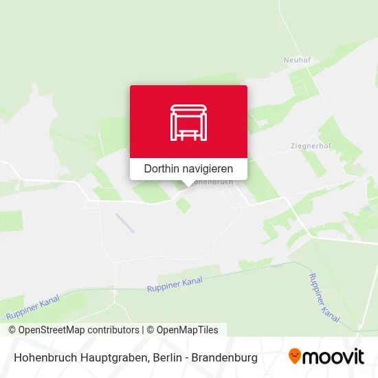 Hohenbruch Hauptgraben Karte
