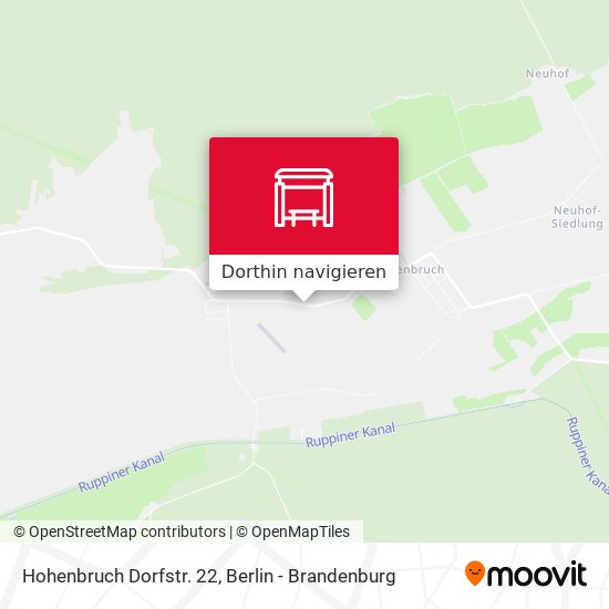 Hohenbruch Dorfstr. 22 Karte