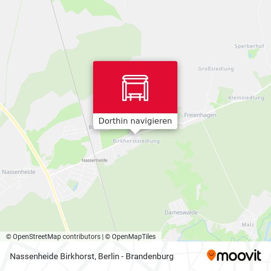 Nassenheide Birkhorst Karte